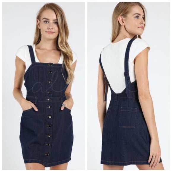 Dark Denim Mini Dress - Picture 1 of 1